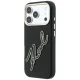 Karl Lagerfeld Smooth Big Resin Signature Logo Case for iPhone 18 Pro / 17 Pro, Black