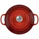 Le Creuset Signature Round Cast Iron Casserole 20 cm, 2.4 L, Cerise