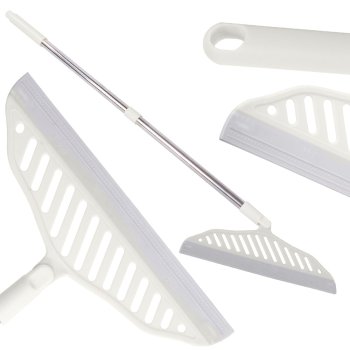 Water and Dust Squeegee for Floors, Windows, Mirrors, 180° Rotating Head