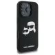 Karl Lagerfeld Silicone Double Heads MagSafe Case for iPhone 16 Pro, Black