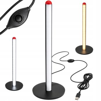 LED Floor Lamp 50cm, 3 Light Colors, Dimmable, Black