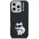 Karl Lagerfeld IML Aquarelle Choupette & Logo iPhone 16 Pro Case - Black
