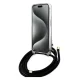 Guess iPhone 15 Pro Max Case Crossbody Cord 4G Print, Black