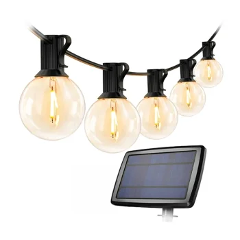 Saulės energija maitinama girlianda LEPRO PR440001-WW, 7.62 m, IP65