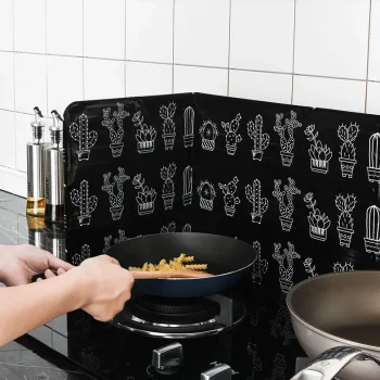 Aluminum Splatter Shield for Stoves 83x32 cm