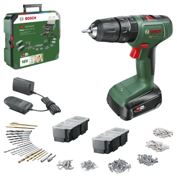 Bosch EasyImpact 18V-40 Cordless Impact Drill with 1.5 Ah Battery and Charger