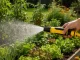 Garden Spray Gun with Adjustable Stream and Connectors, Yellow/Black