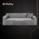 Ruhhy Dark Grey Velour Sofa Cover 190-230 cm
