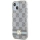 DKNY iPhone 15 Case IML Checkered Mono Pattern MagSafe, Beige