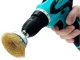 Brass Coated Wire Brush Set for Drill and Screwdriver, 5 Pieces
