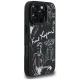 Karl Lagerfeld Grained Pattern & Logo MagSafe Case for iPhone 16 Pro, Black