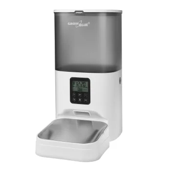 GreenBlue GB393 Automatic Pet Feeder, 6L, White