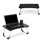 Laptop bed table 60x40 cm ModernHome, black