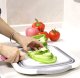 Foldable Plastic and Silicone Bowl with Colander and Cutting Board, 5 L