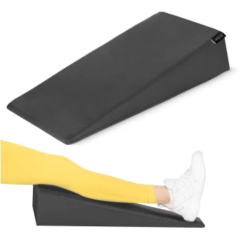 4FIZJO Triangular Rehabilitation and Massage Wedge 54 x 22 x 12 cm, Black
