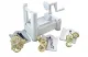 Spiral Vegetable Slicer with 3 Blades, White
