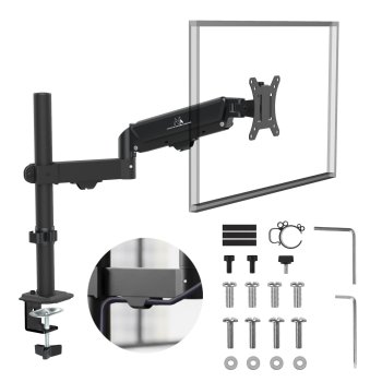 Maclean MC-135 Gas Spring Monitor Mount, 17"-32", 2-10kg, Black