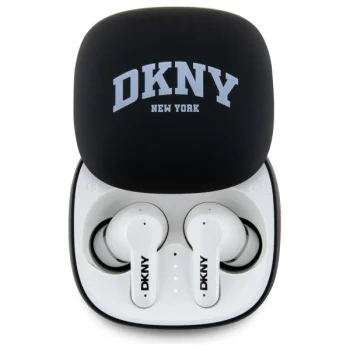 DKNY TWS BT 3D Rubber Matte Finish Wireless Headphones - Black