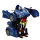 Revolt Transforming Robot Racer Remote Control Car, Blue