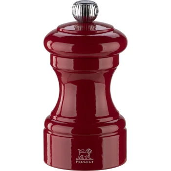Peugeot Bistro Salt Mill 10 cm Passion Red Lacquered Wood
