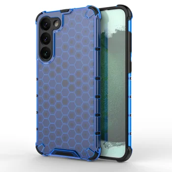Dėklas Samsung Galaxy S23+, Honeycomb, hibridinis, mėlynas