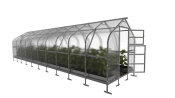 Drop-Shaped Greenhouse KLASIKA DROP 2.5x10m, 4mm Polycarbonate