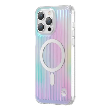 Kingxbar PQY Go Out Series Magnetic Case for iPhone 14 Plus, MagSafe, Laser Color
