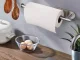 Paper Towel Holder, Self-Adhesive, Metal, Silver Loft