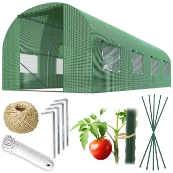 Plonos 4917-B Garden Polytunnel Greenhouse 3 x 4.5 m (13.5 m²)