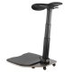 Maclean MC-872 Ergonomic Office Chair with Anti-Fatigue Mat, Black