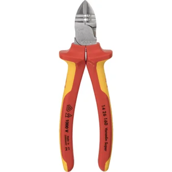 KNIPEX 14 26 160 Diagonal Insulation Stripper, 160 mm, VDE