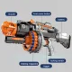 3001 Kids Toy Foam Blaster Weapon Gun Rifle + 20 Bullets, Blue