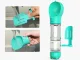 4-in-1 Portable Water and Food Bottle for Dogs and Cats, 300ml