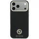 Guess Grained Round Strass Logo MagSafe Case for iPhone 18 Pro / 17 Pro, Black
