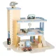 Wooden Multi-Level Toy Parking Garage with Gas Station