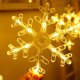 LED Snowflake Christmas Window Light ZD169, Warm White