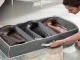 Large Underbed Storage Bag Organizer for Shoes and Bedding, Zippered, 90x42x14 cm, Grey