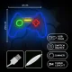 Forever Light PLEXI LED Neon Gamepad, Multicolor