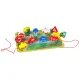 Wooden Lacing Blocks with Playmat and Vehicles KX2939