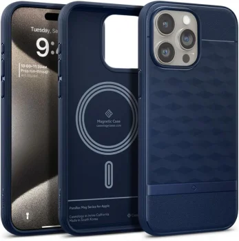 Apple iPhone 15 Pro Max 6.7'' Caseology Parallax Mag Magsafe Case Cover, Midnight Blue