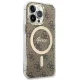 Guess 4G Print MagSafe Bundle for iPhone 13 Pro - Case & Charger - Brown