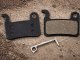Bicycle Disc Brake Pads Set with Mounting Spring, Black