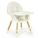 ECOTOYS 2-in-1 Convertible High Chair for Baby & Toddler, Beige