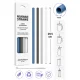 Berdsen Reusable Plastic Straws with Cleaning Brush, 4 pcs