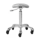 Gabbiano Fine Silver Roll Speed Hairdresser Stool