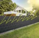 PVC Privacy Screen Strip for Balcony Terrace Garden Fence - 19cm x 35m and 450g/m², Anthracite
