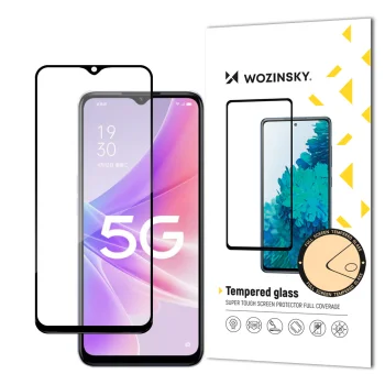 Wozinsky Full Glue Tempered Glass for Realme Narzo 50, Full Screen with Frame, Black