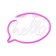 Forever Light HELLO LED Neon, Pink and White