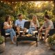 Polyrattan Garden Furniture Set 4-Piece MultiGarden, Black