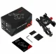 Aluminum Bike Phone Mount 360° Rotation 4.5-6.5 Inch, Black Red